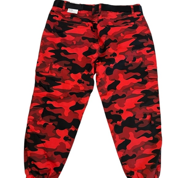 Y2K V.I.P. Juniors Size 19/20 Camo Military Cargo Pocket Jogger Pants NWT - Picture 12 of 17